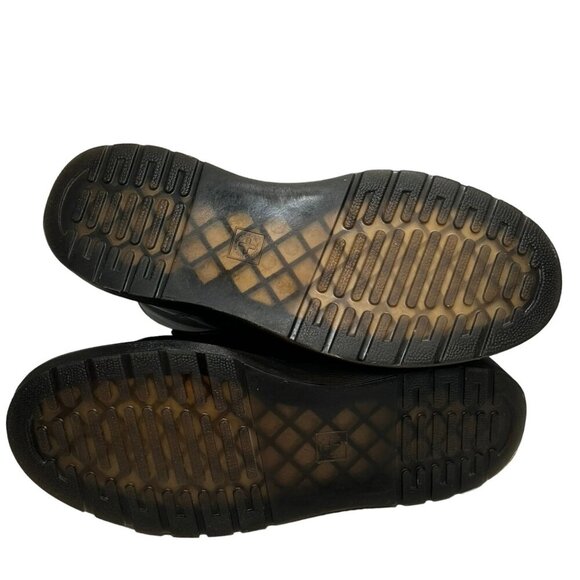 Dr Doc Martens Zavala Combat Boots Leather Black 8 Eye Lace Up 41 US 9-10 Women - Picture 10 of 11